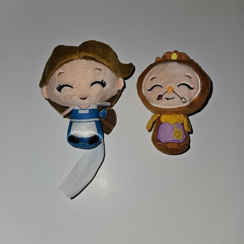 Belle Cogsworth Cloth Beauty & Beast Lot Disney Princess Just Play Small 4"
